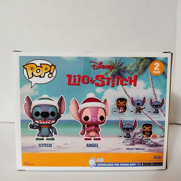Funko Pop - Lilo & Stitch - Stitch & Angel Winter 2 Pack - Hot Topic Exclusive - Picture 3 of 8